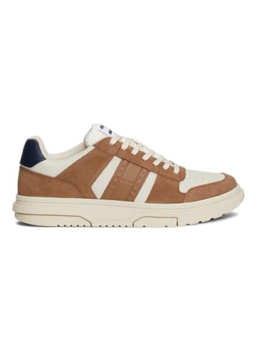 Tommy Jeans Herren Sneaker Brooklyn aus Wildleder, Braun (Light Sepia Brown), 44 von Tommy Jeans