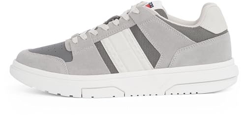 Tommy Jeans Herren Cupsole Sneaker The Brooklyn Mix Sportlich, Grau (Granite Road), 44 von Tommy Jeans