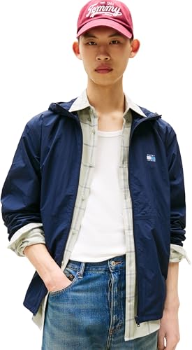 Tommy Jeans Herren Tjm Chicago Ext Dm0dm21393 Windbreaker-Jacke, Blue (Dark Night Navy), M EU von Tommy Jeans
