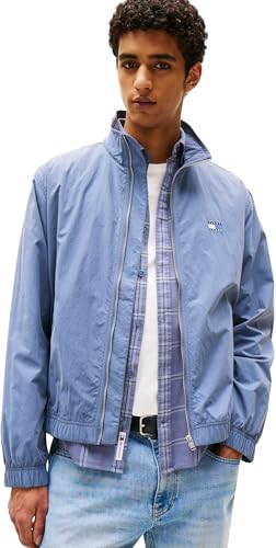 Tommy Jeans Herren Übergangsjacke Essential mit Stehkragen, Blau (Blue Moment), L von Tommy Jeans