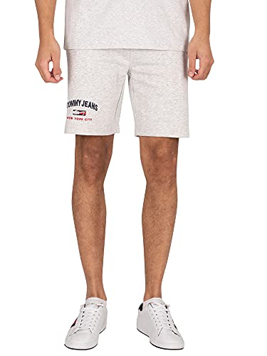 Tommy Jeans Herren Zeitlose Sweat Shorts, Grau, XL von Tommy Jeans