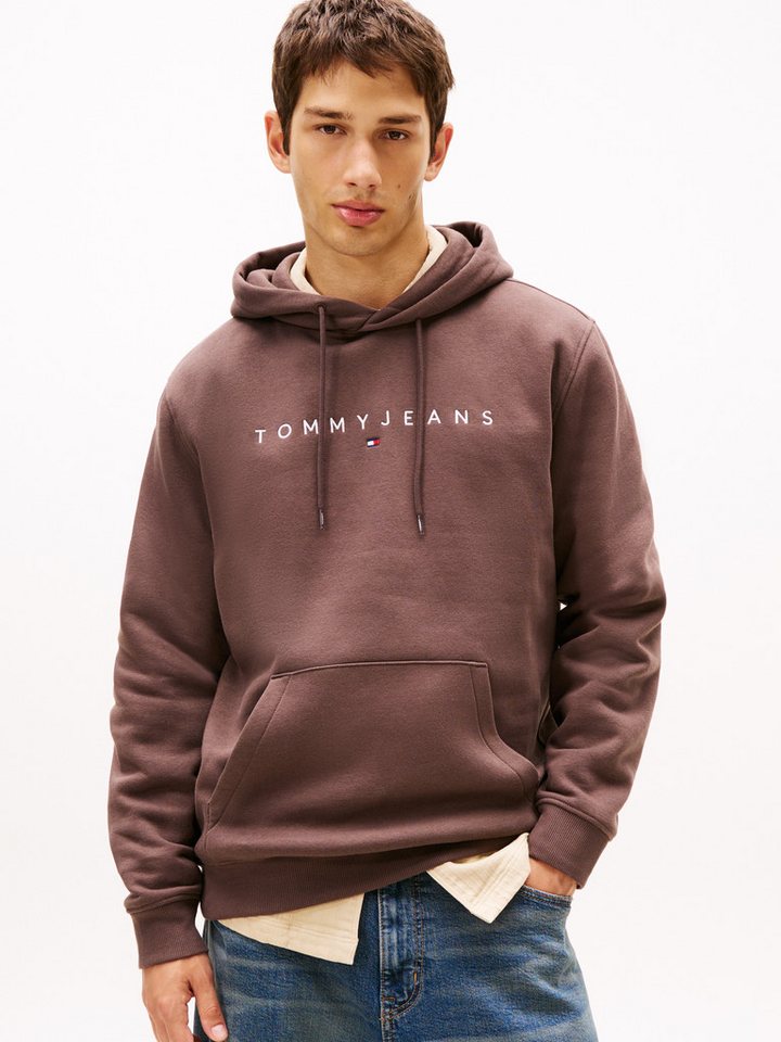 Tommy Jeans Hoodie TJM REG LINEAR LOGO HOODIE EXT mit Logo-Stickerei von Tommy Jeans