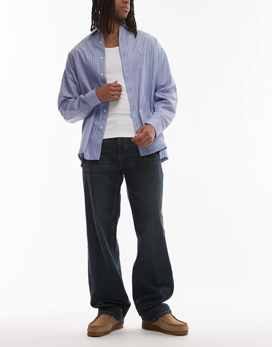 Tommy Jeans - Jaimie - Relaxed-Fit-Jeans in dunkler Waschung mit geradem Schnitt-Marineblau von Tommy Jeans