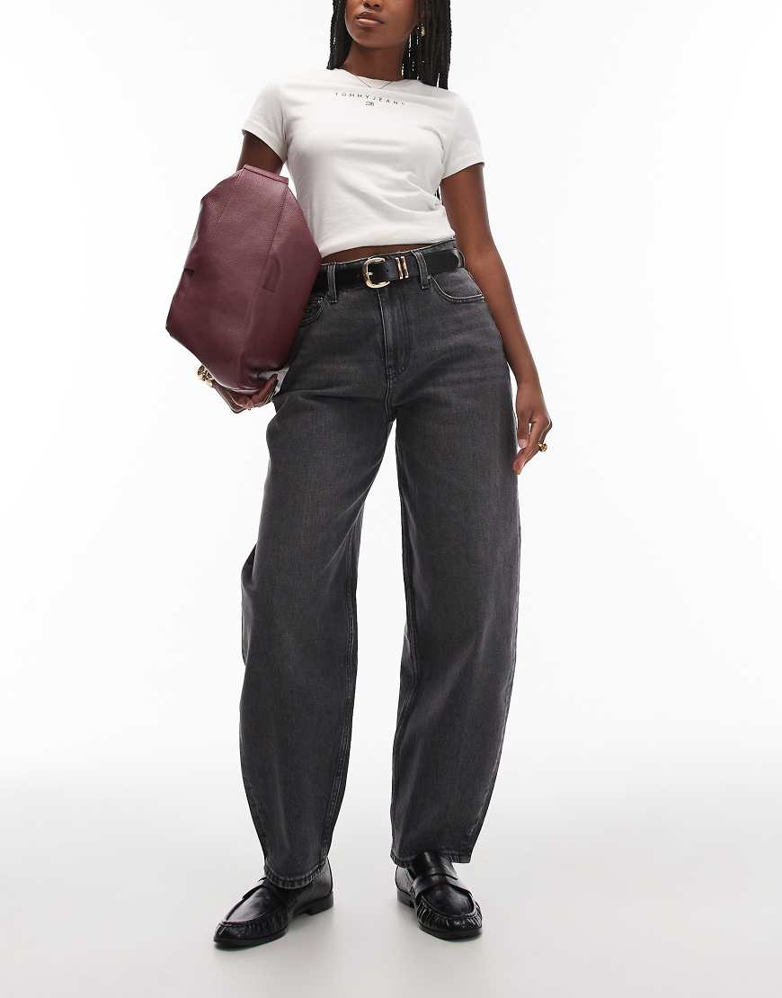 Tommy Jeans - Jeanie - Barrel-Jeans in Schwarz von Tommy Jeans