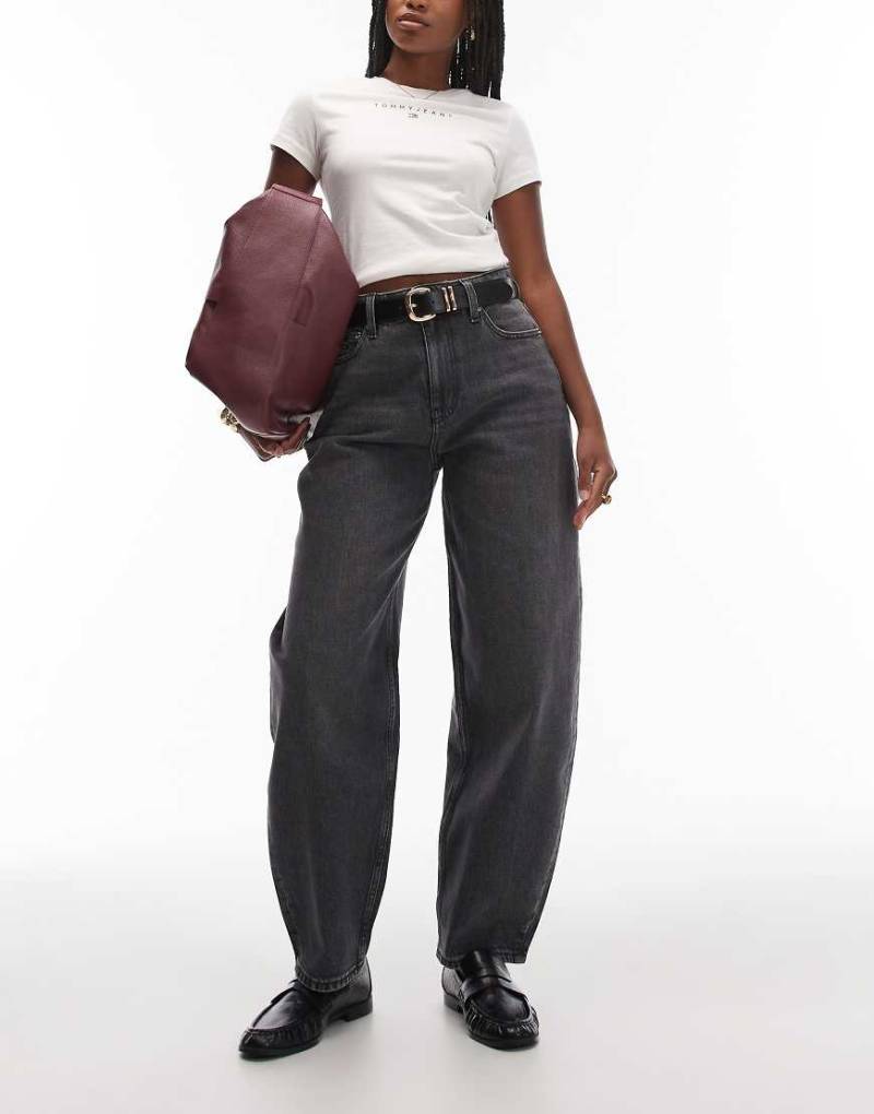 Tommy Jeans - Jeanie - Barrel-Jeans in Schwarz von Tommy Jeans