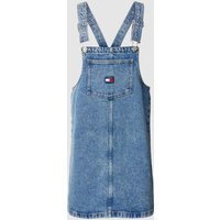 Tommy Jeans Jeanskleid mit Label-Patch Modell 'PINAFORE' in Jeansblau, Größe XS von Tommy Jeans