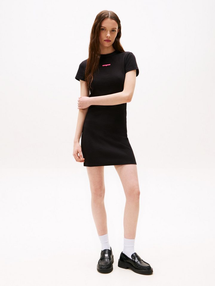 Tommy Jeans Jerseykleid TJW SCRIPT MINI RIB DRESS EXT von Tommy Jeans