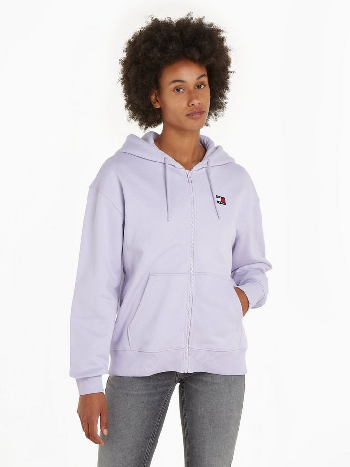 Tommy Jeans Kapuzensweatjacke TJW BADGE ZIP THRU HOODIE EXT mit Tommy Jeans Logo-Badge von Tommy Jeans