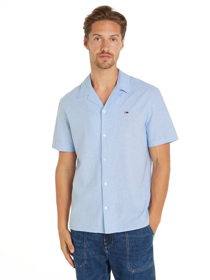 Tommy Jeans Kurzarmhemd TJM LINEN BLEND CAMP SHIRT EXT von Tommy Jeans