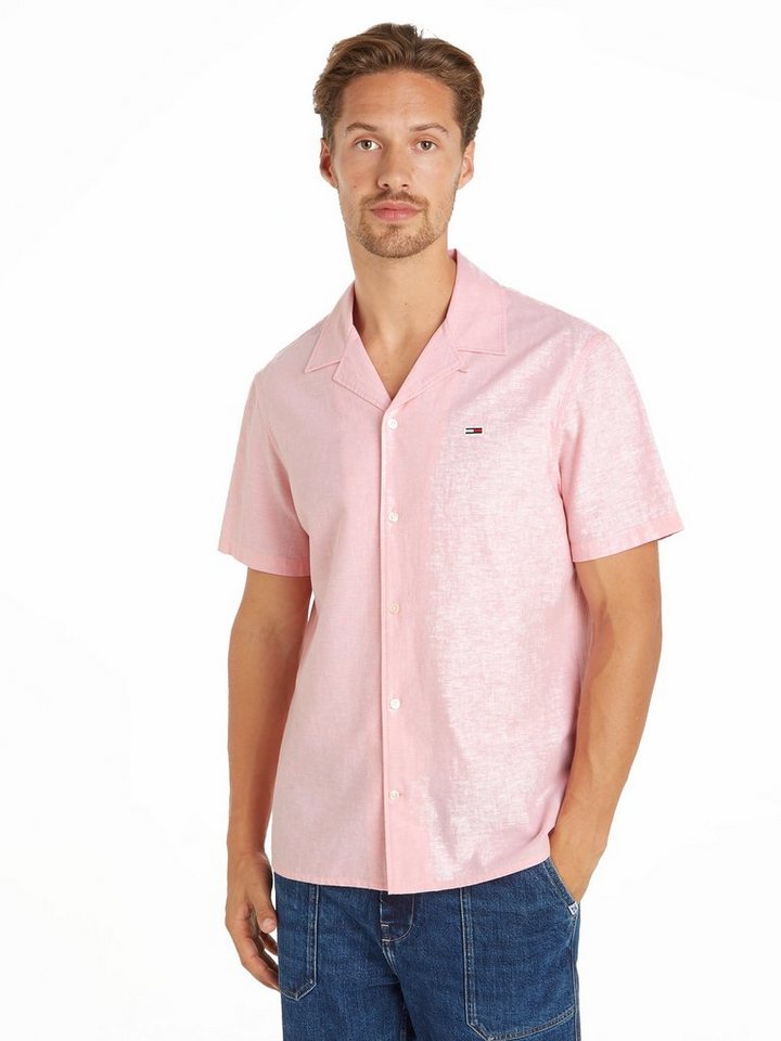 Tommy Jeans Kurzarmhemd TJM LINEN BLEND CAMP SHIRT EXT von Tommy Jeans