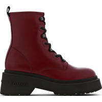 Tommy Jeans Lace Up Damen Sneaker - Rot - Größe 36 - Leder von Tommy Jeans