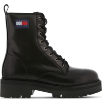 Tommy Jeans Lace Up Damen Sneaker - Schwarz - Größe 36 - Leder von Tommy Jeans