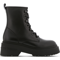 Tommy Jeans Lace Up Damen Sneaker - Schwarz - Größe 40 - Leder von Tommy Jeans