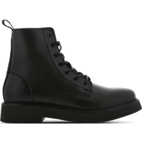 Tommy Jeans Lace Up Flat Damen Sneaker - Schwarz - Größe 41 - Leder von Tommy Jeans