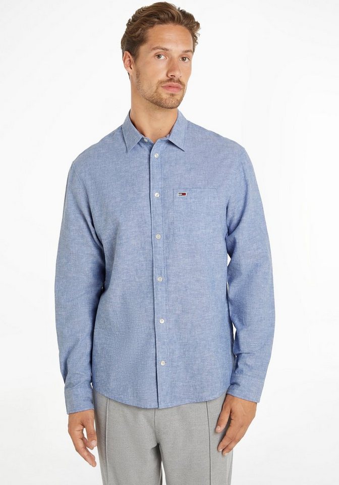 Tommy Jeans Langarmhemd TJM REG LINEN BLEND SHIRT von Tommy Jeans