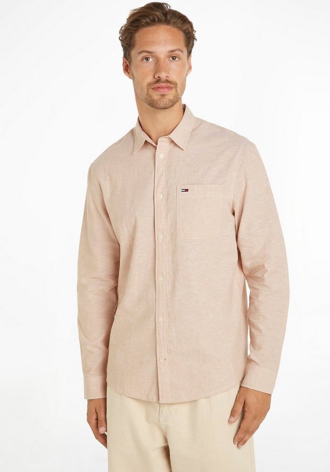 Tommy Jeans Langarmhemd TJM REG LINEN BLEND SHIRT von Tommy Jeans