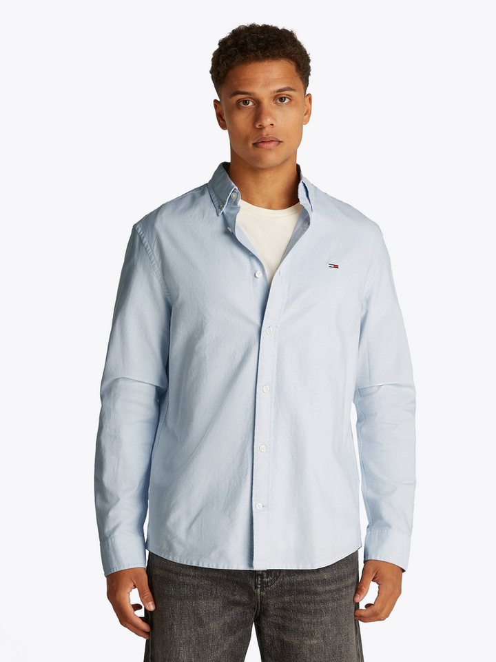 Tommy Jeans Langarmhemd TJM REG OXFORD SHIRT EXT Mit Rundhalsausschnitt von Tommy Jeans