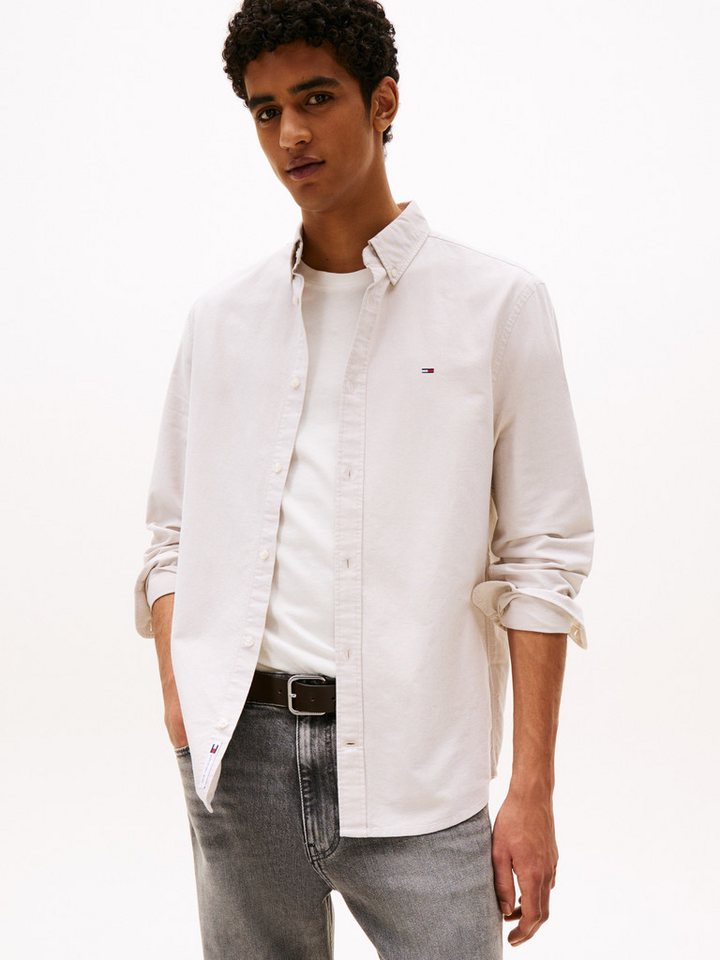 Tommy Jeans Langarmhemd TJM REG OXFORD SHIRT EXT Mit Rundhalsausschnitt von Tommy Jeans