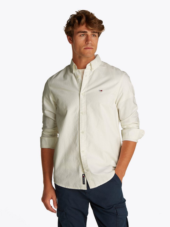 Tommy Jeans Langarmhemd TJM REG OXFORD SHIRT EXT Mit Rundhalsausschnitt von Tommy Jeans