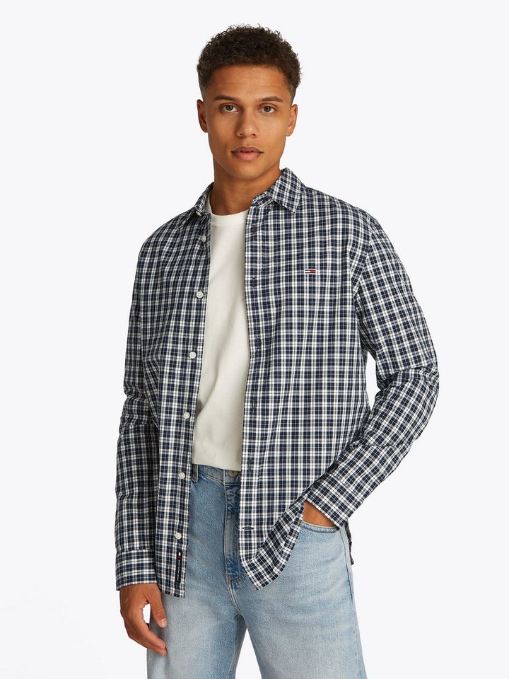 Tommy Jeans Langarmhemd TJM REG POPLIN CHECK LS SHIRT von Tommy Jeans
