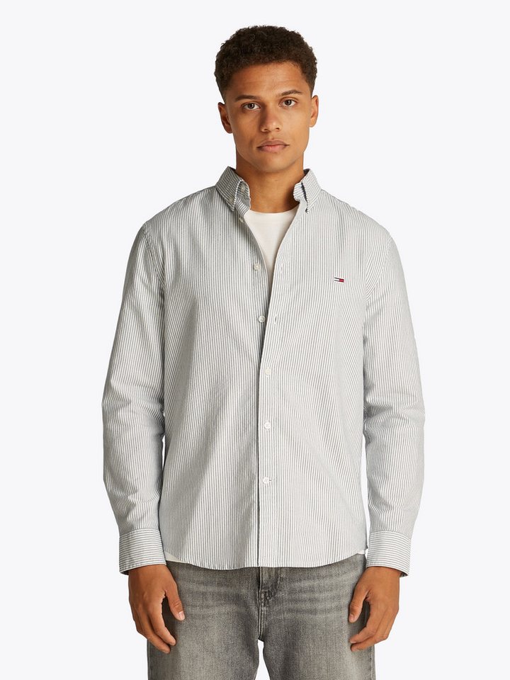 Tommy Jeans Langarmhemd TJM SLIM STRIPE OXFORD SHIRT EXT Mit Button-Down-Kragen von Tommy Jeans