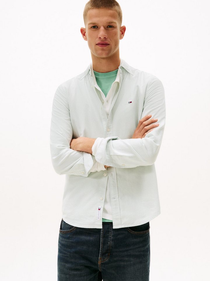 Tommy Jeans Langarmhemd TJM SLIM STRIPE OXFORD SHIRT EXT Mit Button-Down-Kragen von Tommy Jeans