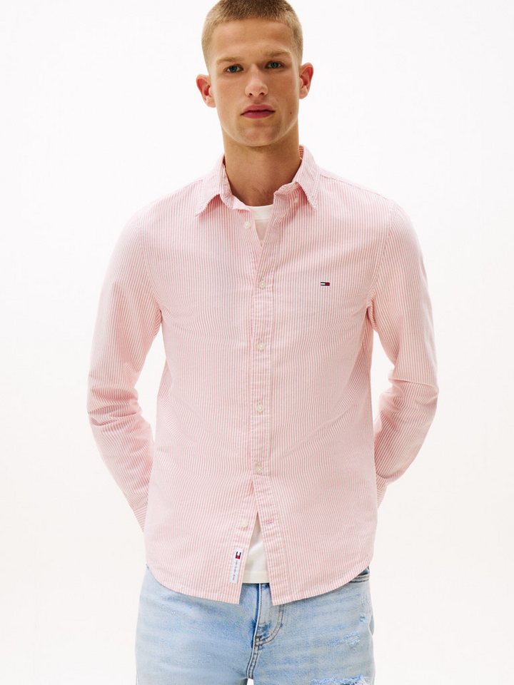 Tommy Jeans Langarmhemd TJM SLIM STRIPE OXFORD SHIRT EXT Mit Button-Down-Kragen von Tommy Jeans