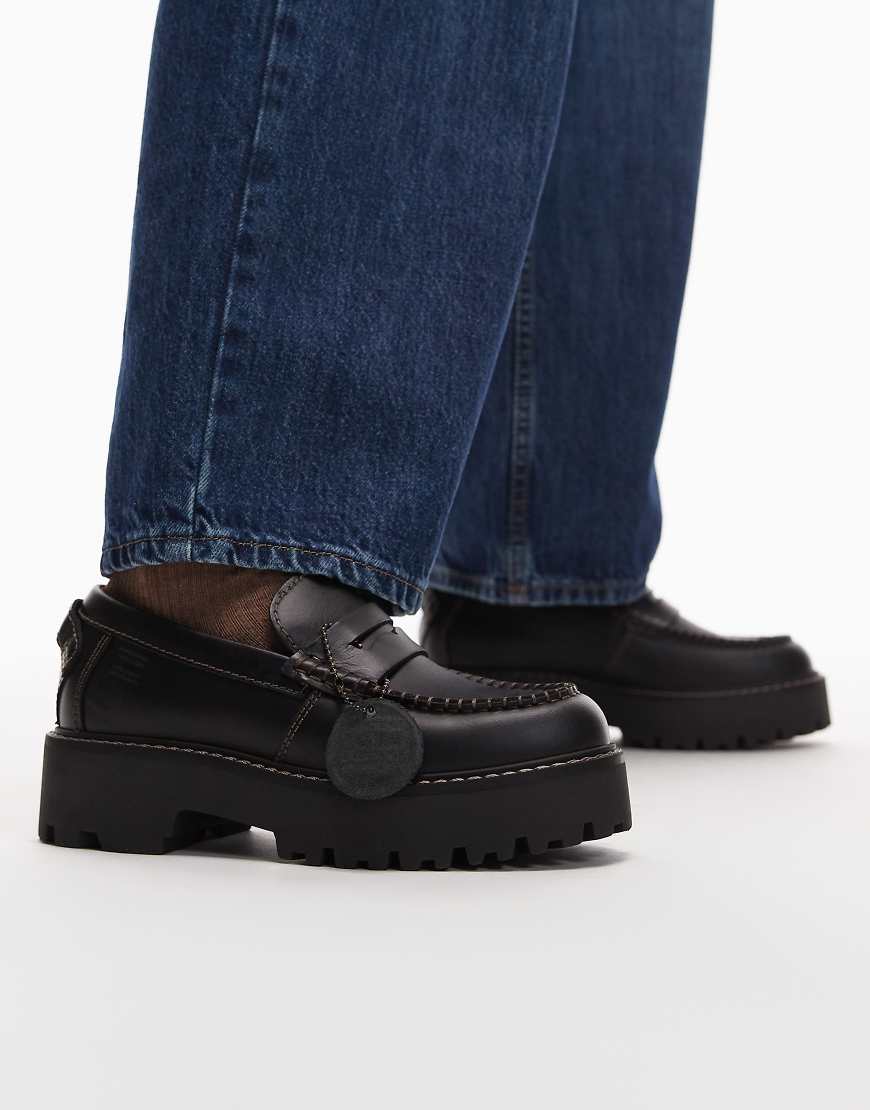 Tommy Jeans - Loafer in Schwarz mit dicker Sohle von Tommy Jeans