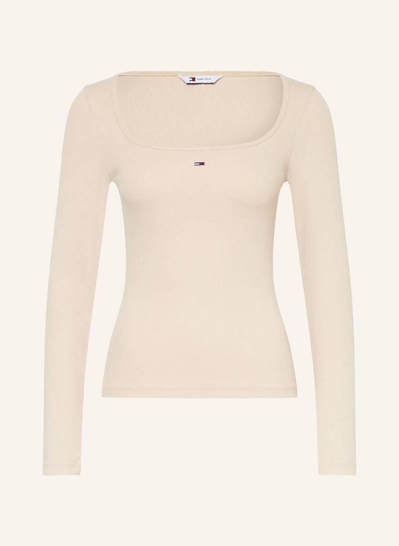 Tommy Jeans Longsleeve beige von Tommy Jeans