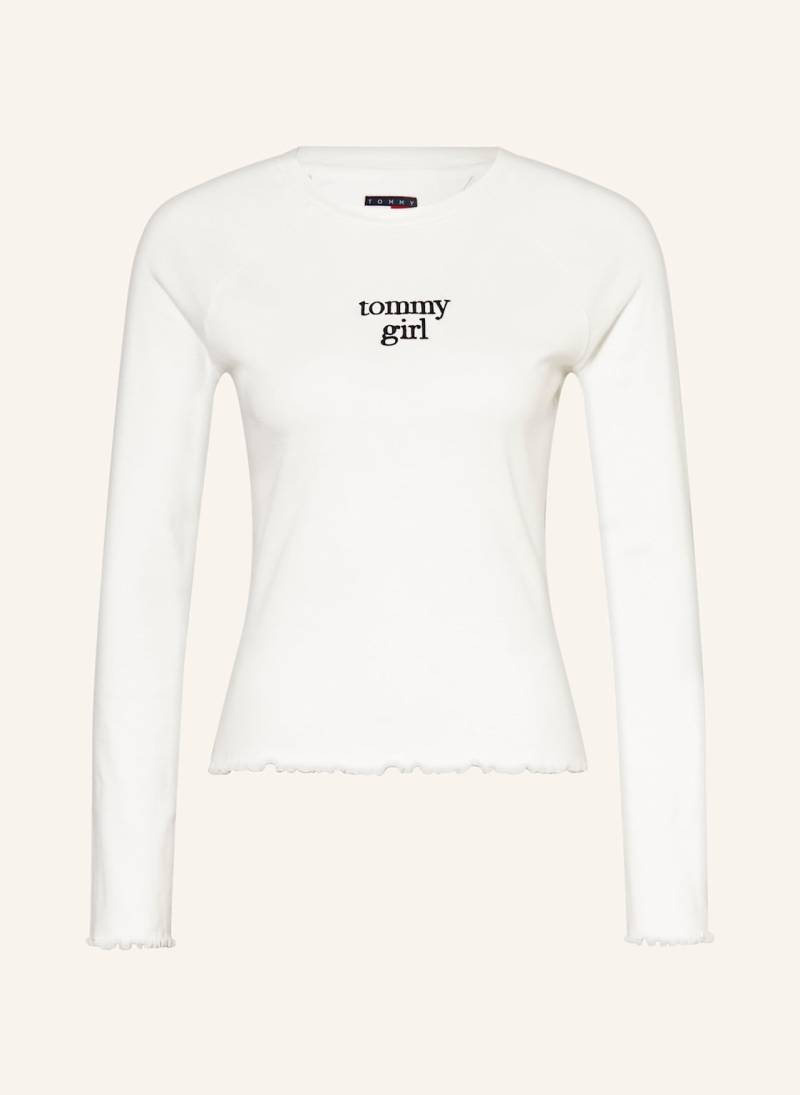 Tommy Jeans Longsleeve weiss von Tommy Jeans