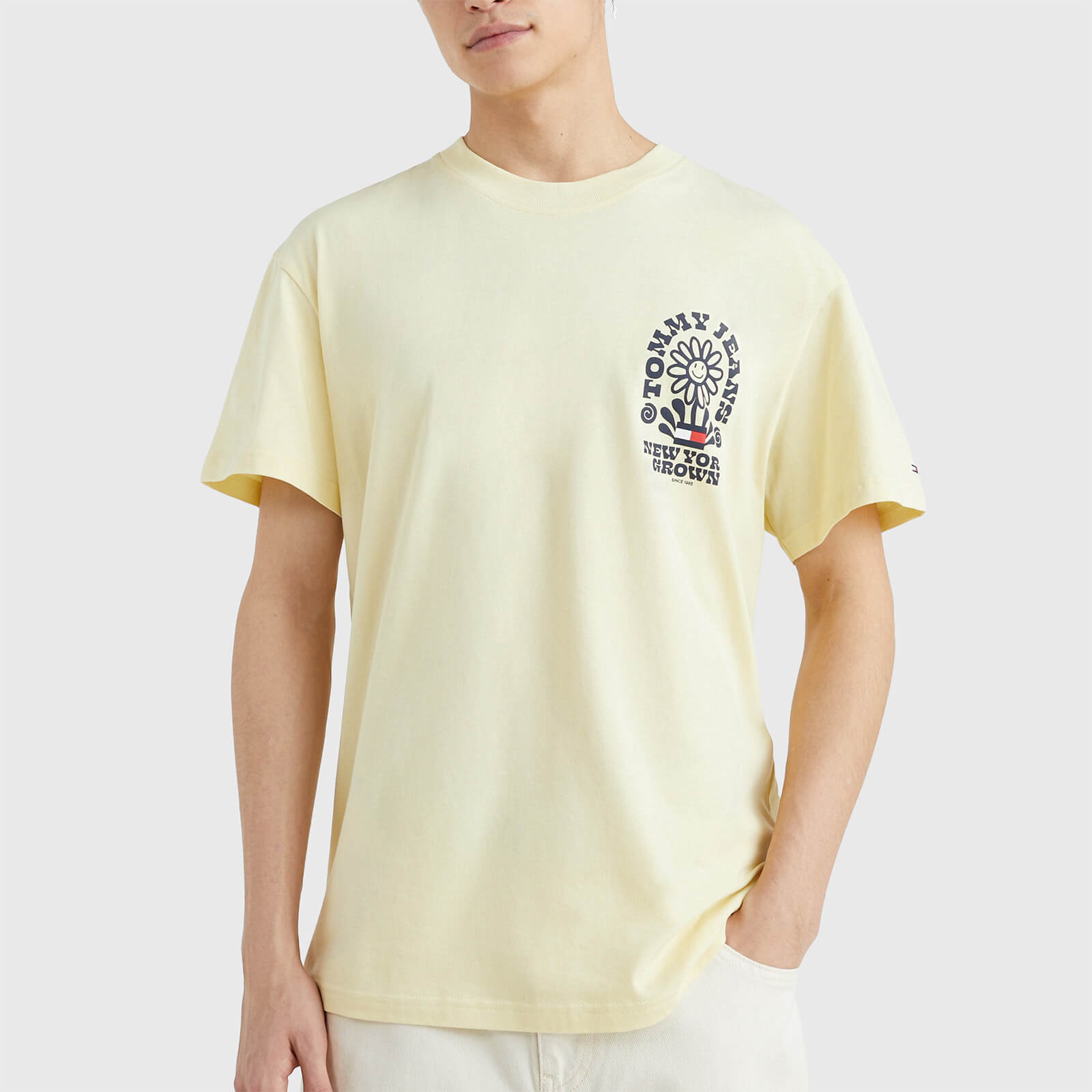 Tommy Jeans Homegrown Logo Cotton T-Shirt - S von Tommy Jeans