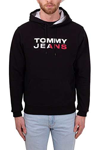 Tommy Jeans - Men's Printed Logo Hoodie - Size L von Tommy Jeans