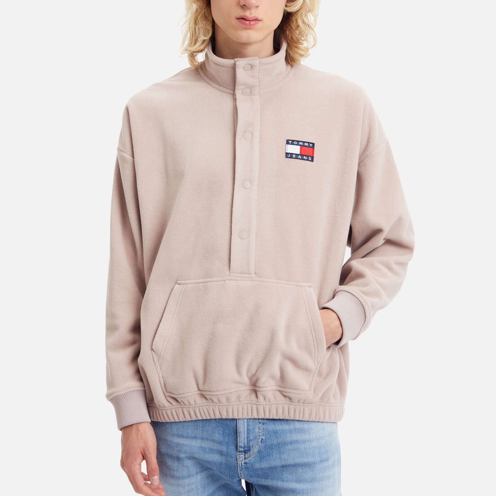 Tommy Jeans Skater Badge Polar Fleece Sweatshirt - L von Tommy Jeans