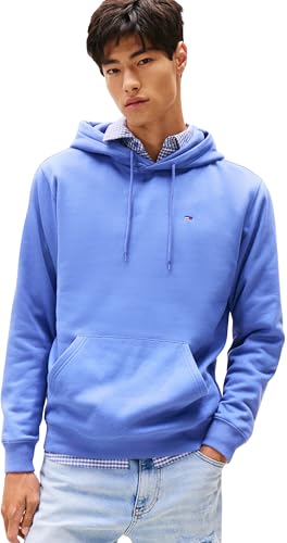 Tommy Jeans Men's TJM Reg S Flag Hoodie Dm0Dm20742 Kapuzenpullover, Blue (Soft Sapphire), XXL von Tommy Jeans