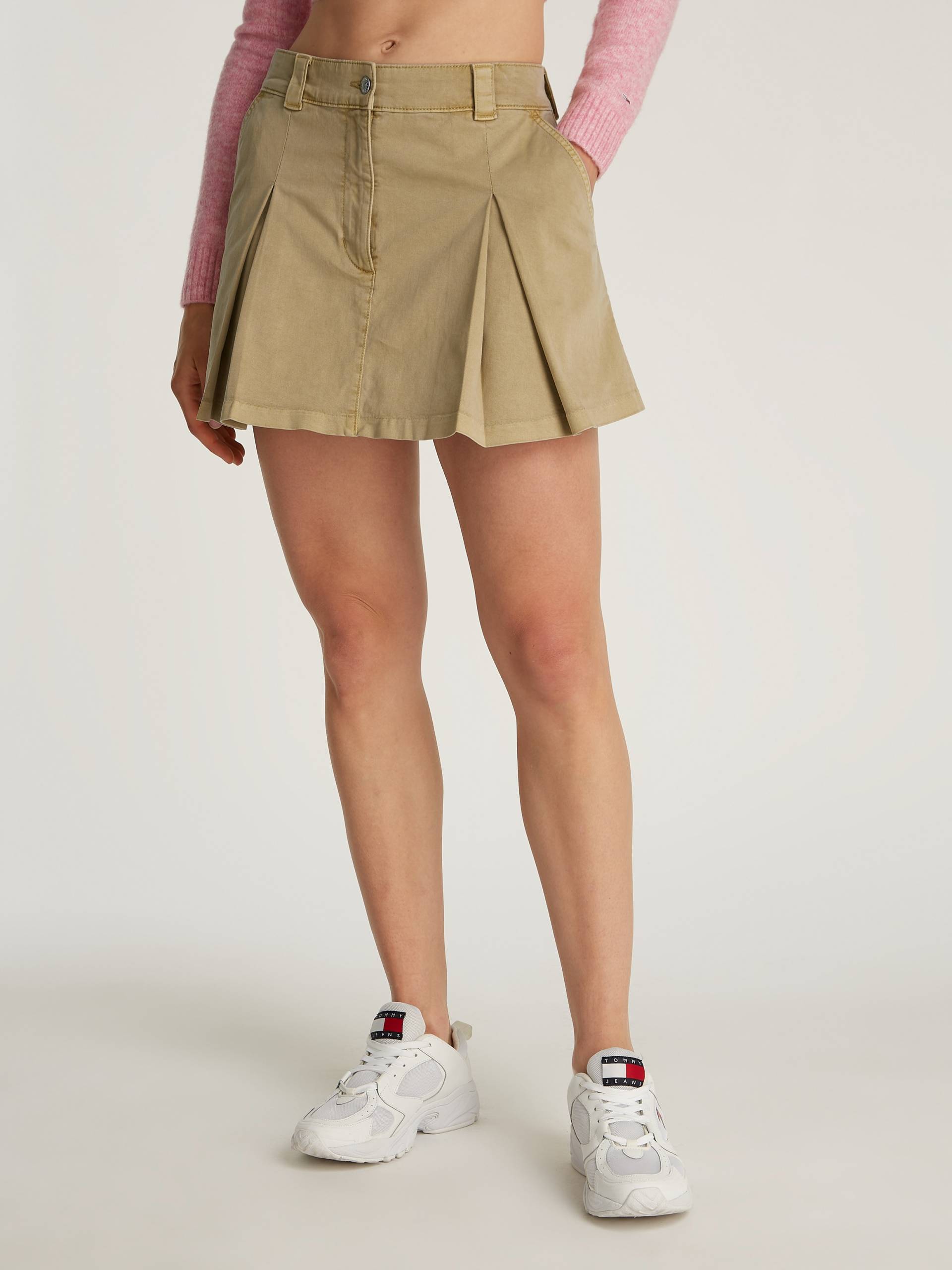 Tommy Jeans Minirock "TJW MINI FRONT PLEATS SKIRT" mit Falten im Vorderteil von Tommy Jeans