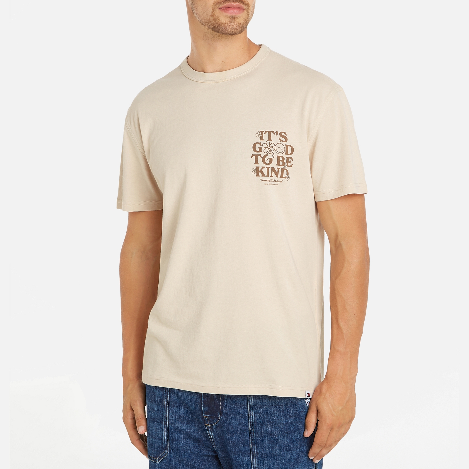Tommy Jeans Novelty Graphic Organic Cotton-Jersey T-Shirt - L von Tommy Jeans