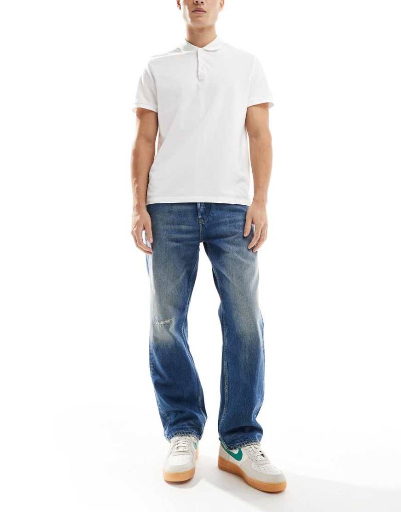 Tommy Jeans - Otis - Regulär geschnittene Jeans in ausgeblichener dunkelblauer Waschung von Tommy Jeans