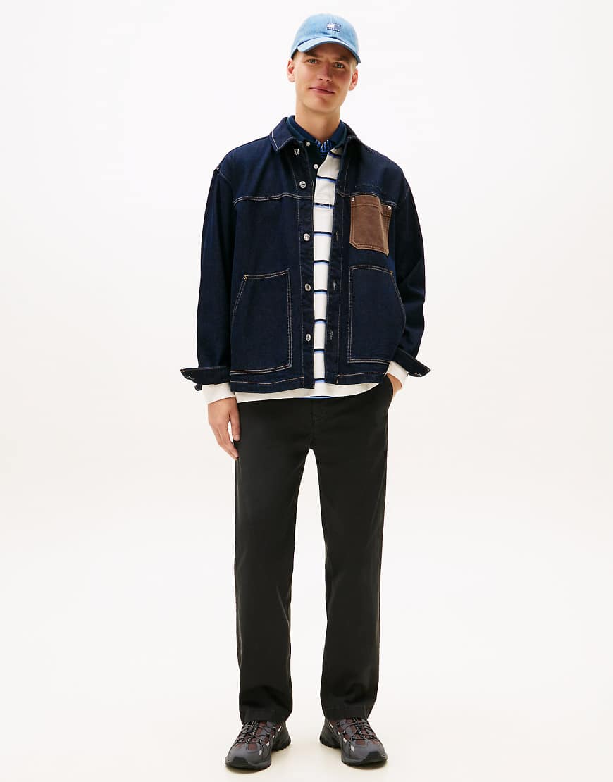 Tommy Jeans - Otis - Regular-Fit-Chinohose aus Twill in Schwarz von Tommy Jeans