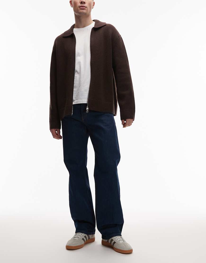 Tommy Jeans - Otis - Regular-Fit-Jeans in dunkler indigoblauer Waschung mit geradem Schnitt und Webkante-Marineblau von Tommy Jeans