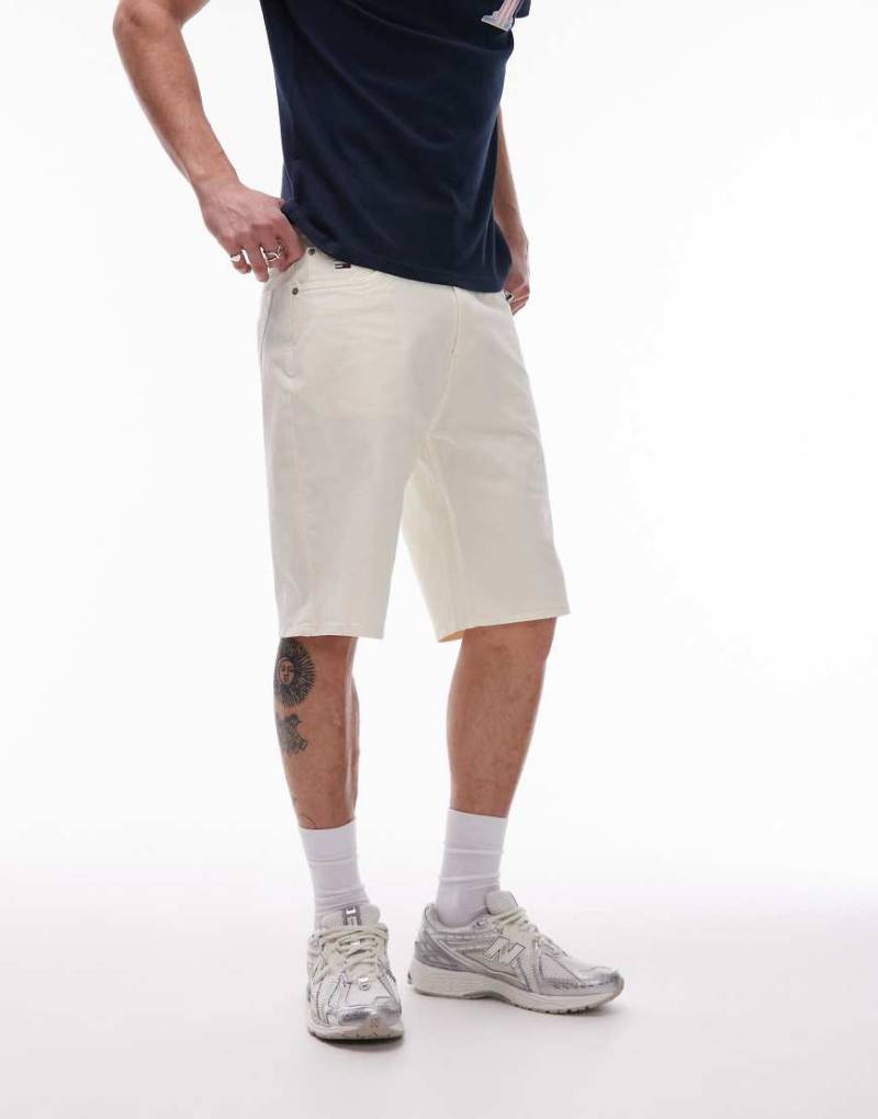 Tommy Jeans - Otis - Shorts in Creme mit regulärem Schnitt-Weiß von Tommy Jeans