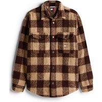 Tommy Jeans Overshirt aus recyceltem Material mit Check-Muster in XXL von Tommy Jeans