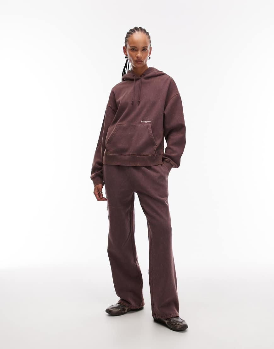 Tommy Jeans - Oversize-Jogginghose in verwaschenem Braun-Brown Tommy Jeans - Oversize-Jogginghose in verwaschenem Braun-Brown von Tommy Jeans