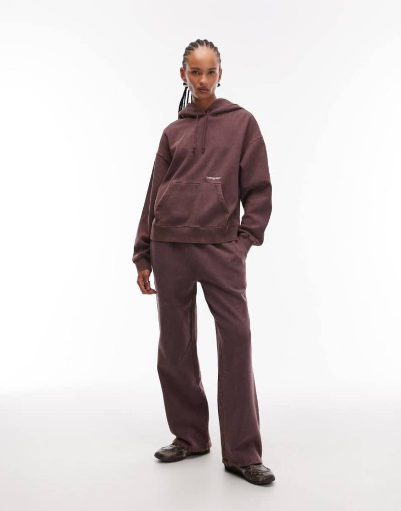Tommy Jeans - Oversize-Jogginghose in verwaschenem Braun-Brown Tommy Jeans - Oversize-Jogginghose in verwaschenem Braun-Brown von Tommy Jeans