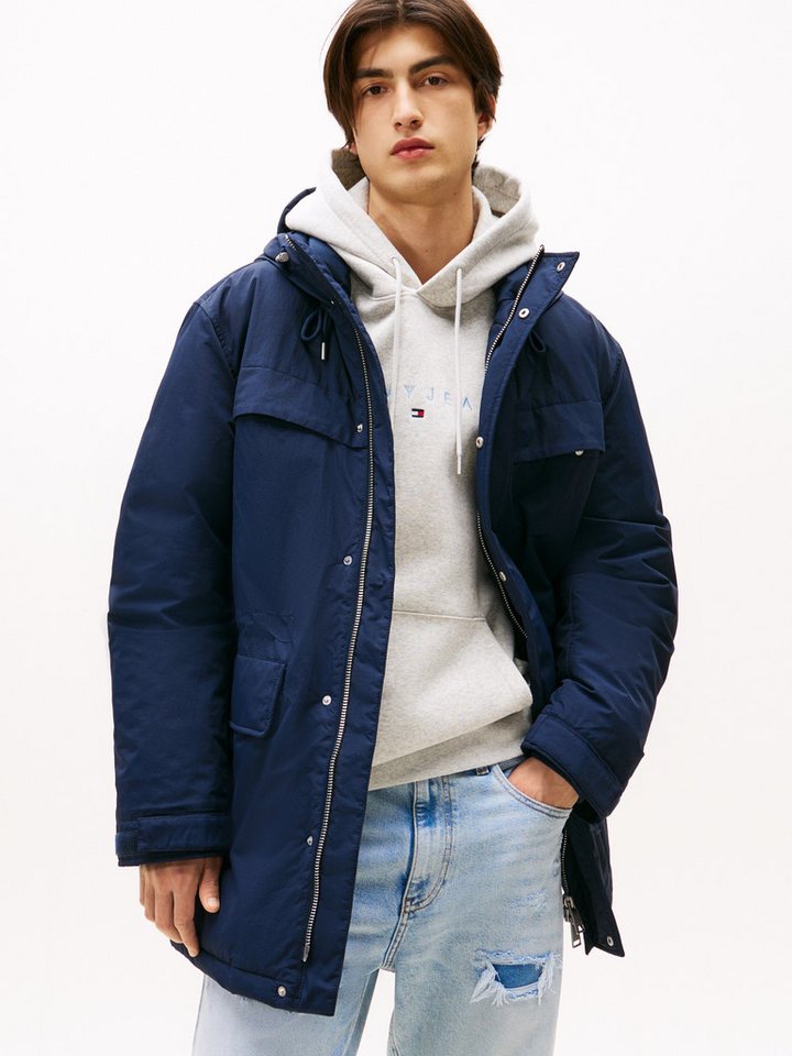 Tommy Jeans Parka TJM CITY READY wasserabweisend, relaxed fit, mit fester Kapuze, Winterjacke von Tommy Jeans
