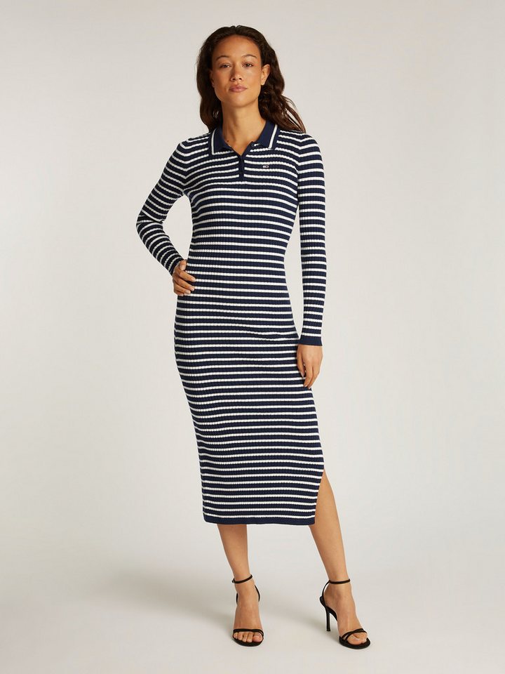 Tommy Jeans Polokleid TJW LS POLO MIDI DRESS in Midi-Länge von Tommy Jeans