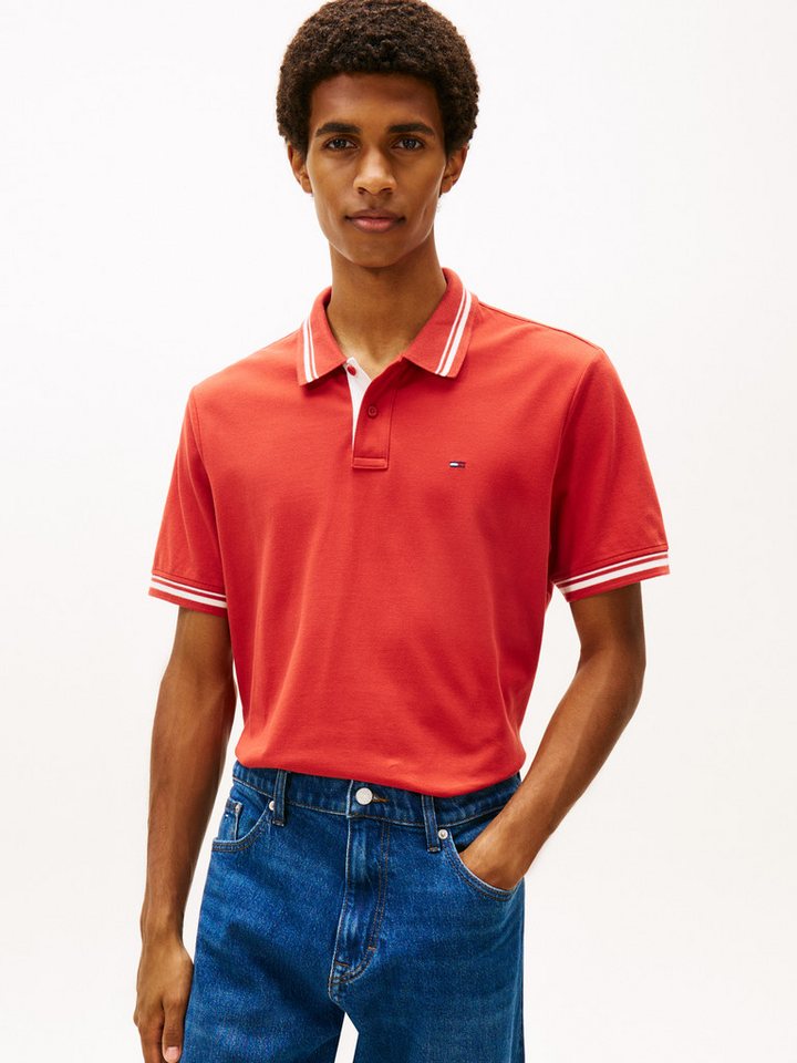 Tommy Jeans Poloshirt TJM REG TIPPED POLO EXT Mit Rundhalsausschnitt von Tommy Jeans