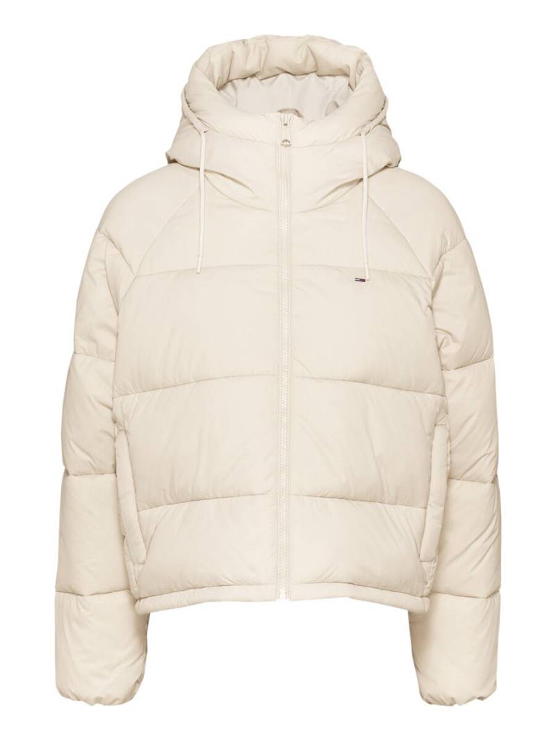 Tommy Jeans - Puffer-Jacke mit Kapuze beige - Gr. - M von Tommy Jeans
