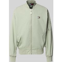 Tommy Jeans Regular Fit Bomberjacke mit geripptem Stehkragen in Schilf, Größe XXL Tommy Jeans Regular Fit Bomberjacke mit geripptem Stehkragen in Schilf, Größe XXL von Tommy Jeans
