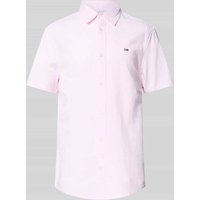 Tommy Jeans Regular Fit Freizeithemd aus Baumwoll-Leinen-Mix in Hellrosa, Größe XXL von Tommy Jeans