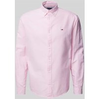Tommy Jeans Regular Fit Freizeithemd mit Button-Down-Kragen Modell 'OXFORD' in Rosa, Größe XL von Tommy Jeans